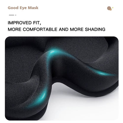 Blackout 3D Sleep Mask Memory Foam Eye Shade Breathable Eye Patch Travel Smooth Slaapmasker Relax Sleeping Aid Women Men