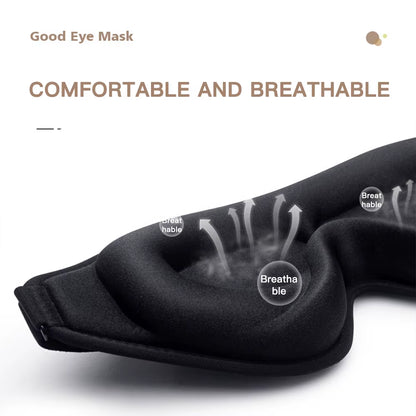 Blackout 3D Sleep Mask Memory Foam Eye Shade Breathable Eye Patch Travel Smooth Slaapmasker Relax Sleeping Aid Women Men