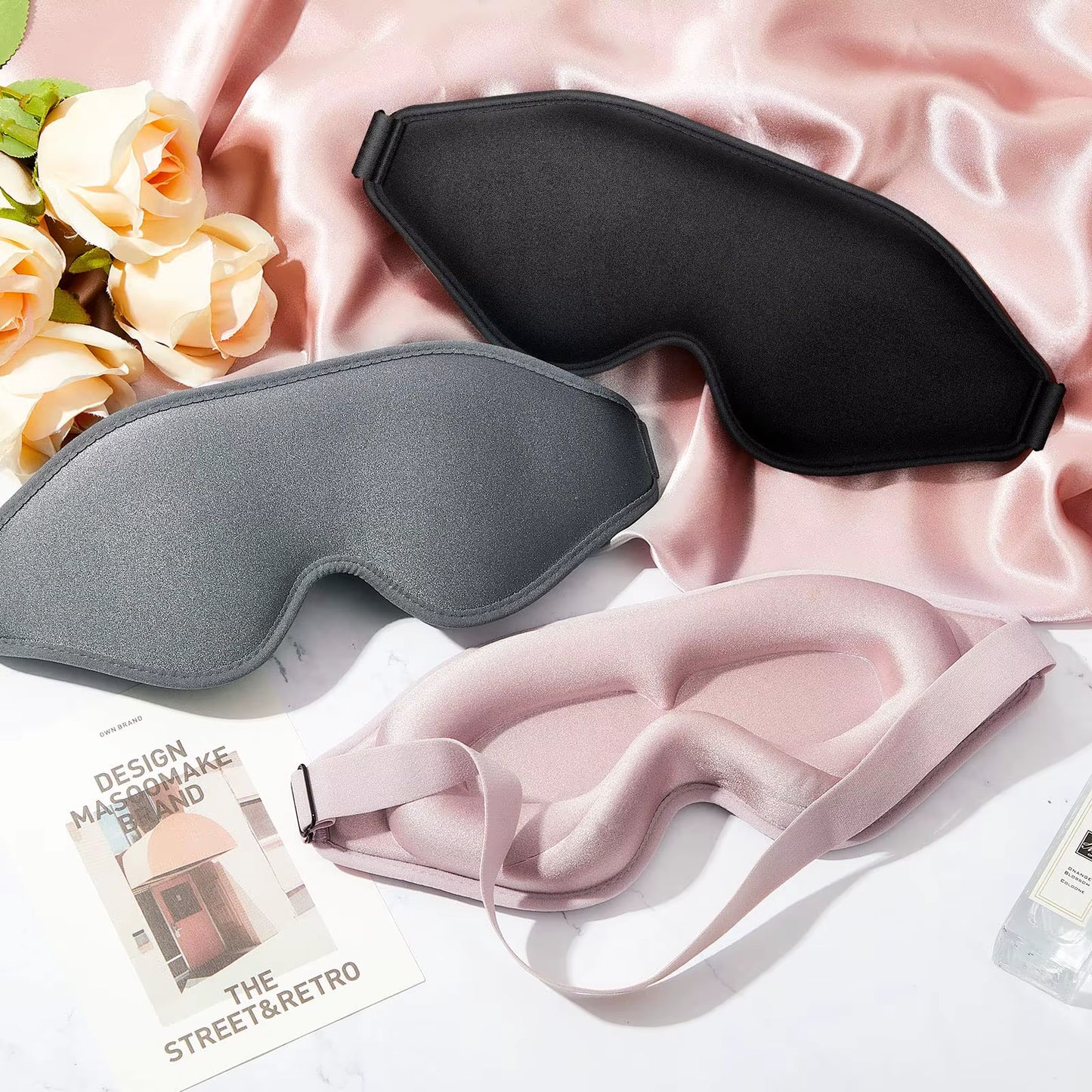 Blackout 3D Sleep Mask Memory Foam Eye Shade Breathable Eye Patch Travel Smooth Slaapmasker Relax Sleeping Aid Women Men