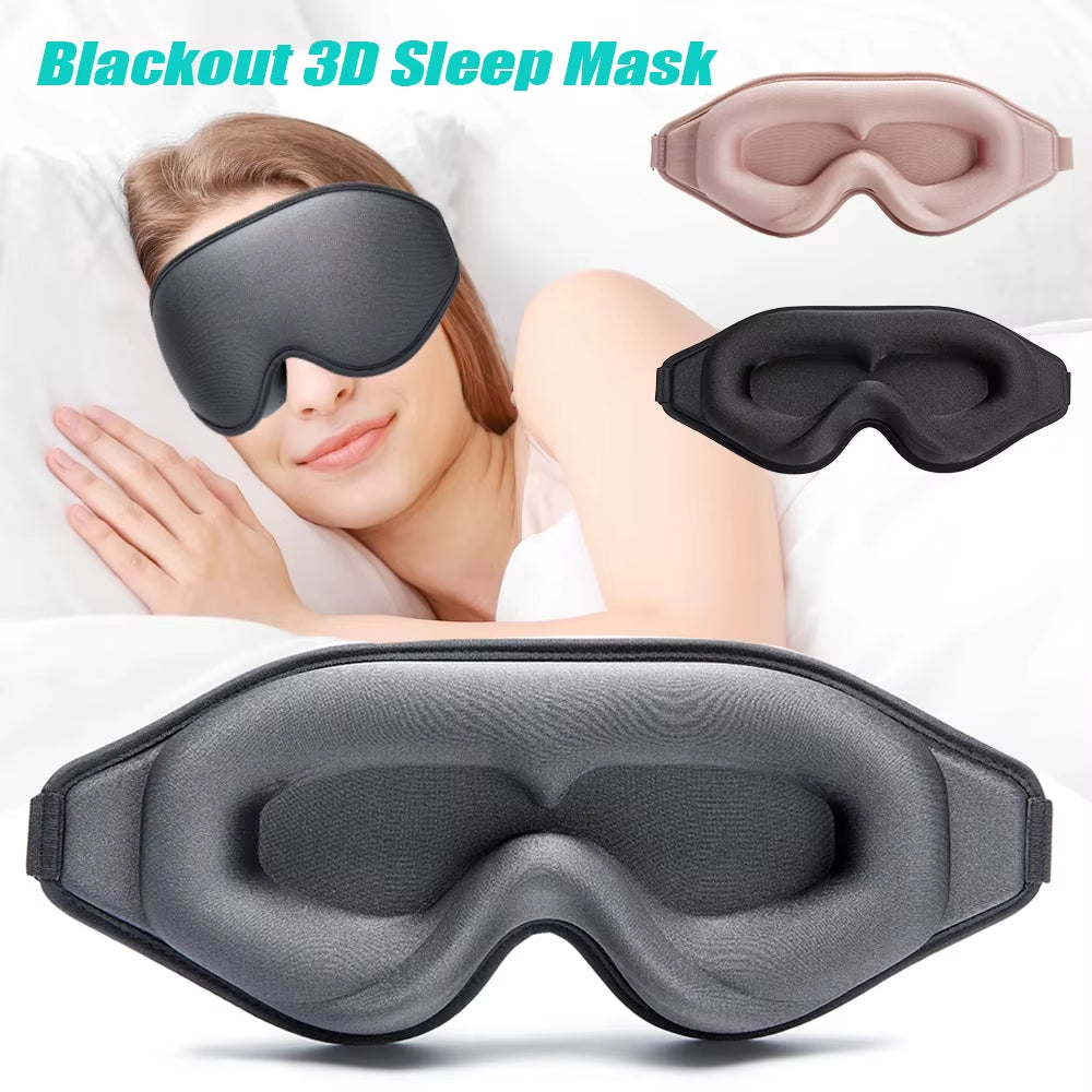 Blackout 3D Sleep Mask Memory Foam Eye Shade Breathable Eye Patch Travel Smooth Slaapmasker Relax Sleeping Aid Women Men